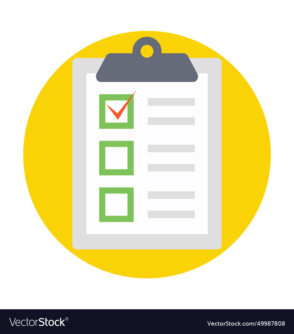 Checklist icon Royalty Free Vector Image - VectorStock