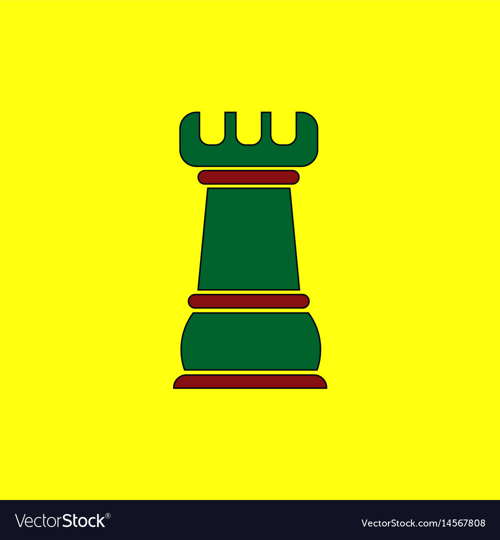 Chess rook Royalty Free Vector Image - VectorStock