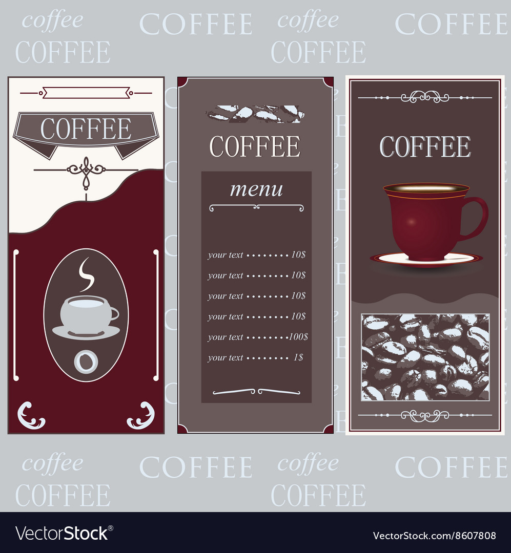 Coffee templates white color