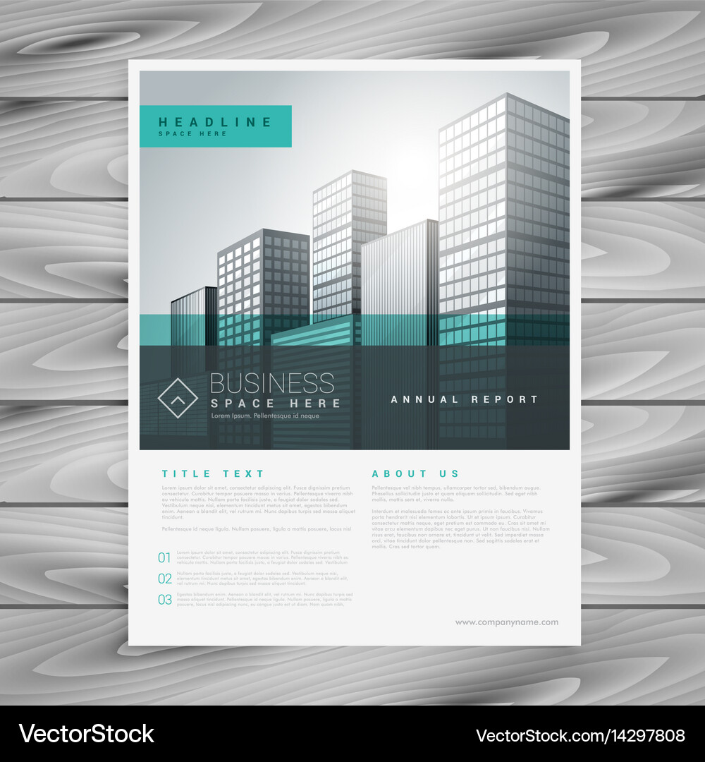 Company business brochure flyer template Vector Image
