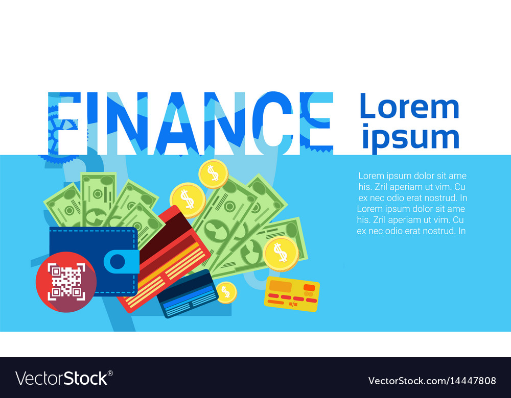 Finance Money Savings Business Banking Banner Vector Image