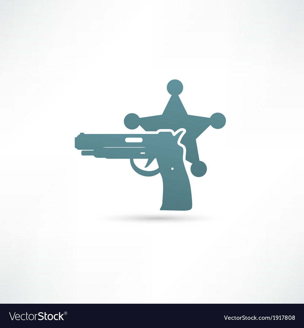 Isolated modern police icon