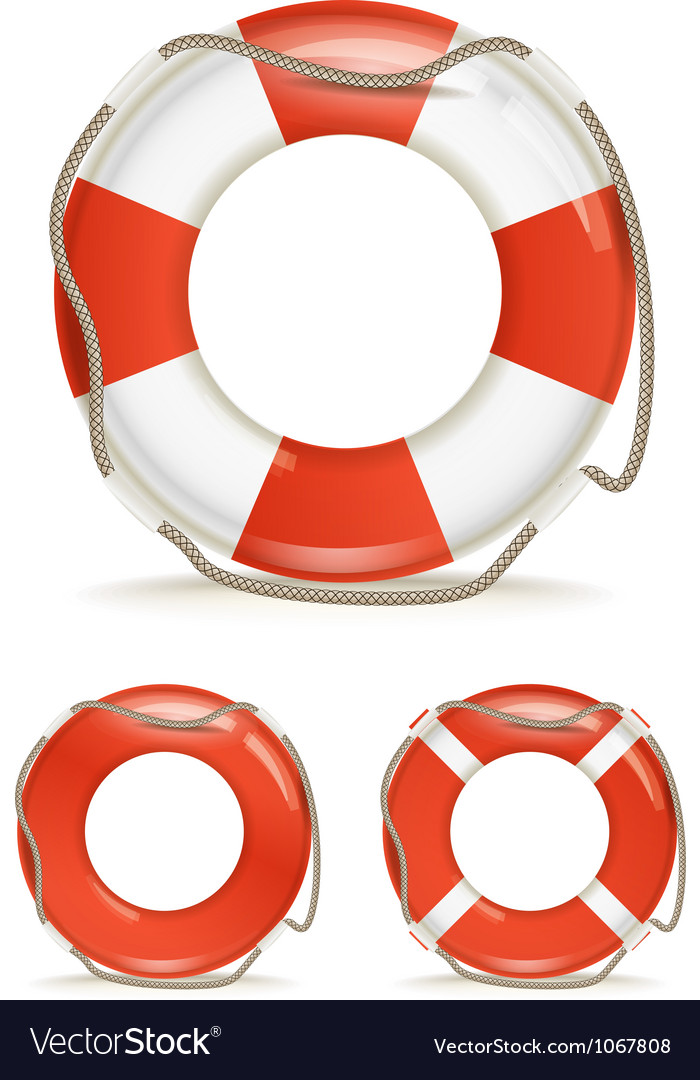 Life buoy Royalty Free Vector Image VectorStock