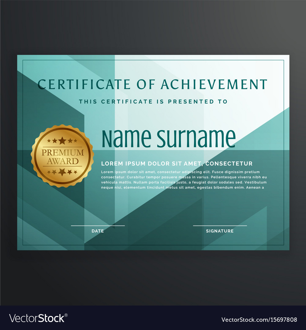 modern certificates design