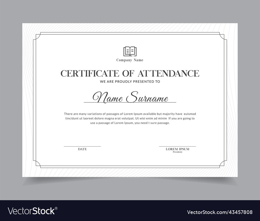 Modern certificate template design layout vector image Modern certificate template design layout