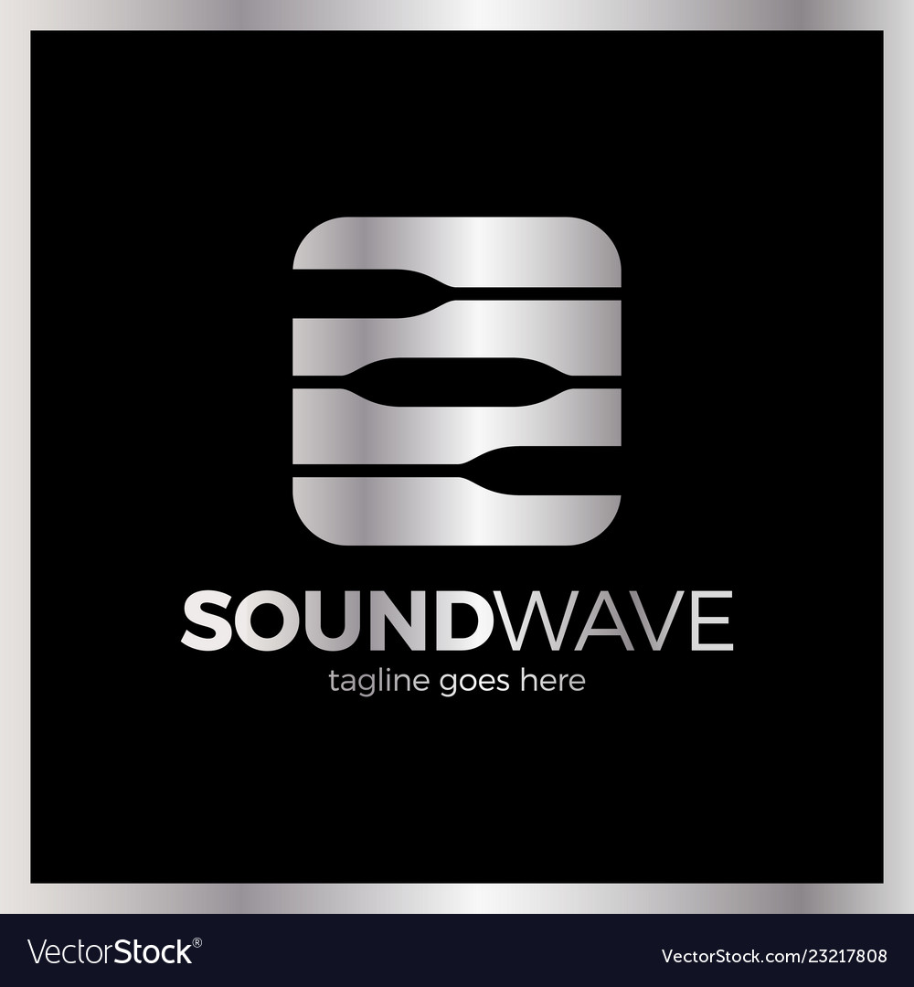 Round square radio signal logo Royalty Free Vector Image