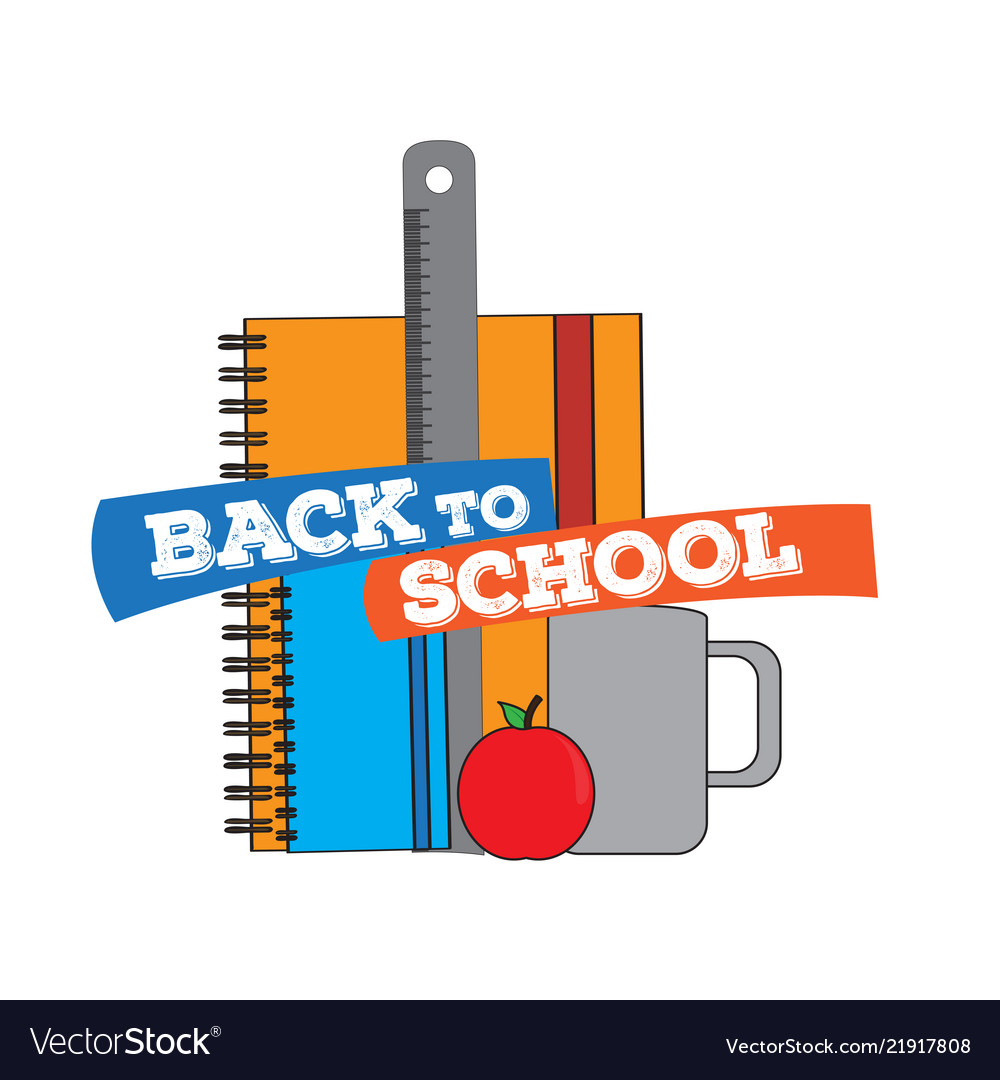 School supplies back to concept image