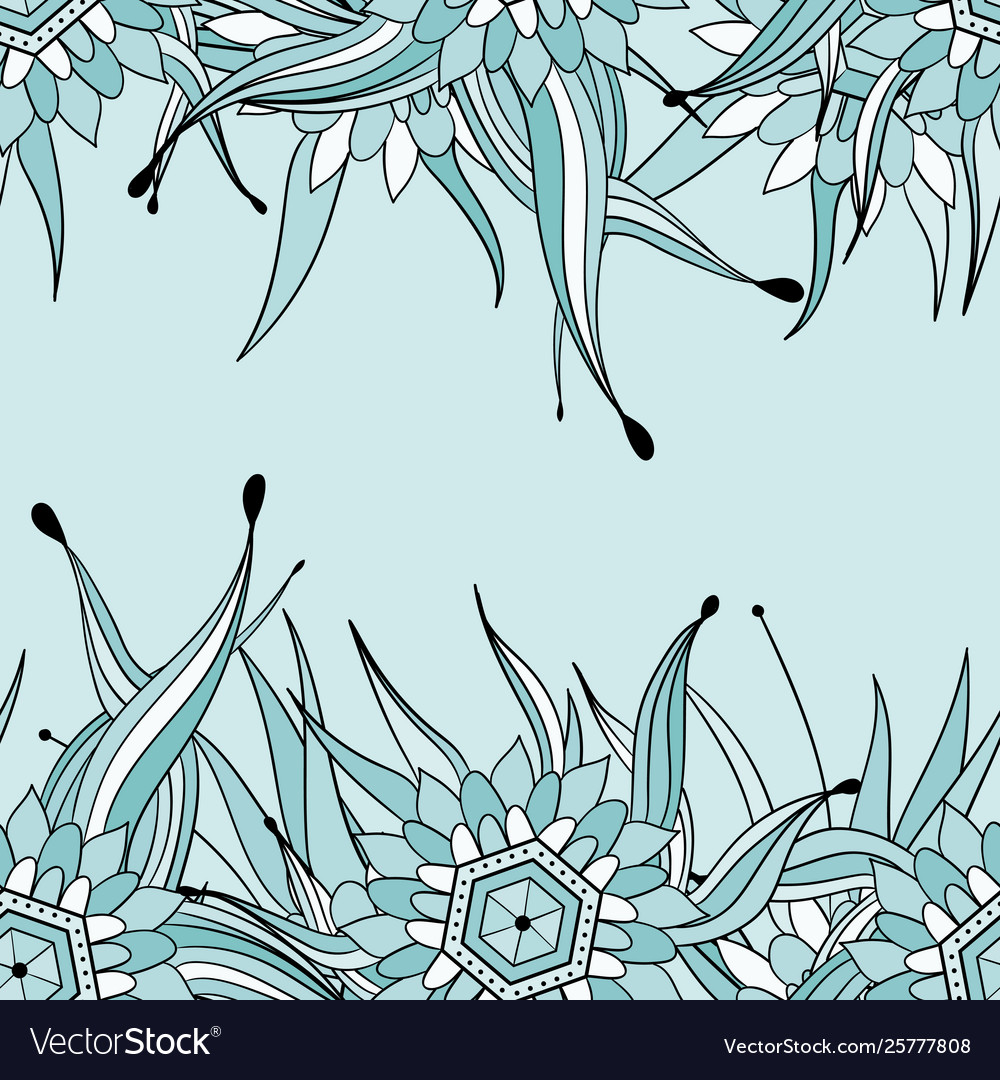 Seamless pattern background with abstract leaves