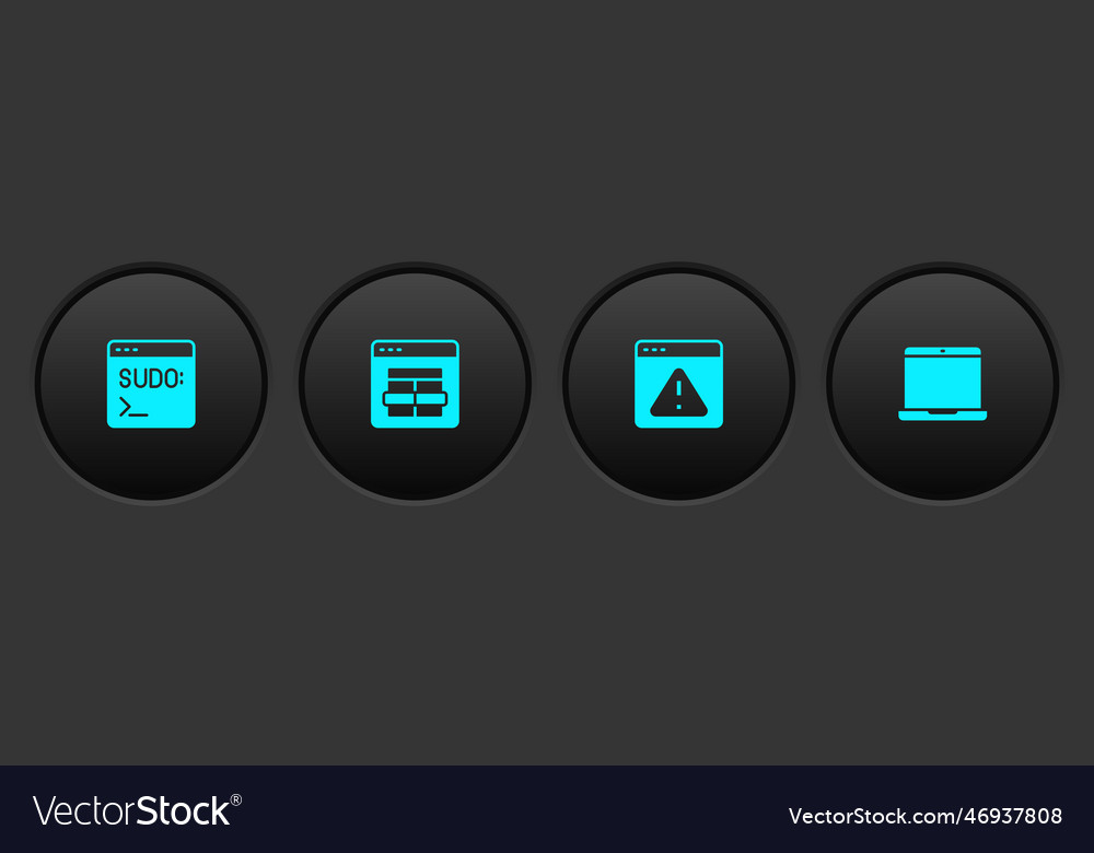 Code Terminal mysql Browser einstellen vector image Code Terminal mysql Browser einstellen