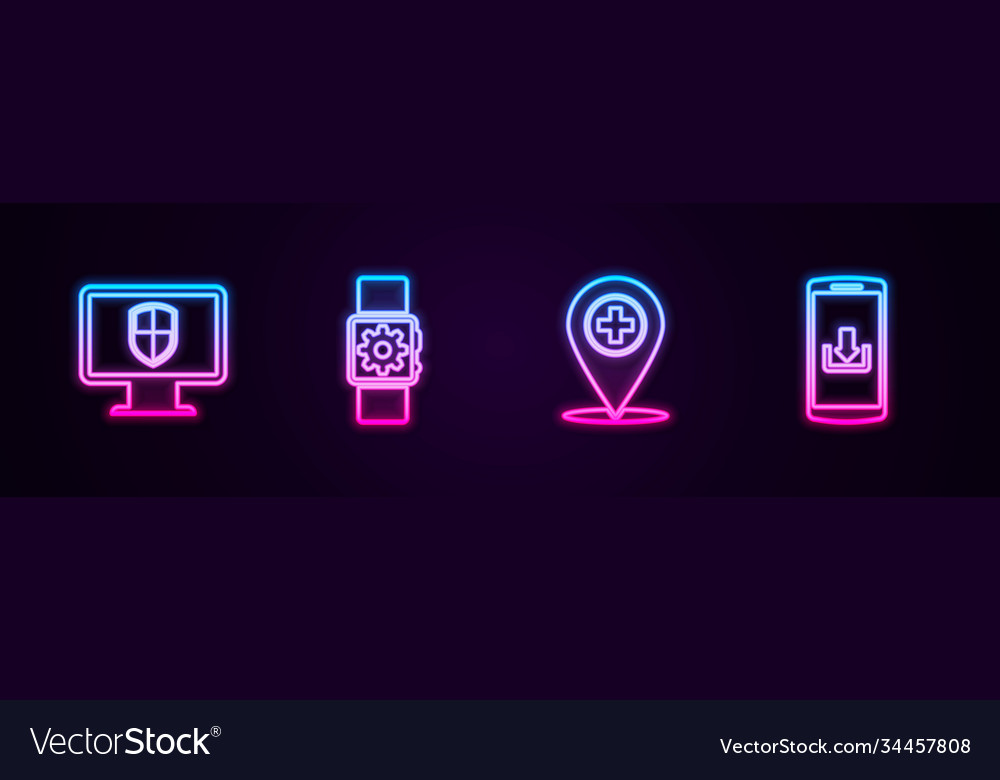 Set line monitor and shield smartwatch setting