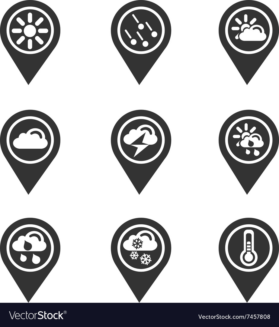 Weather map pointer