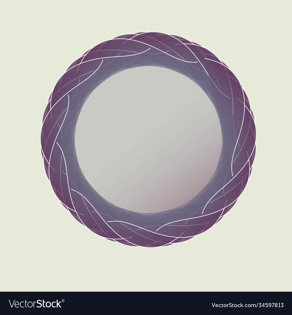 Abstract circle frame isolated design vector image Abstract circle frame isolated design