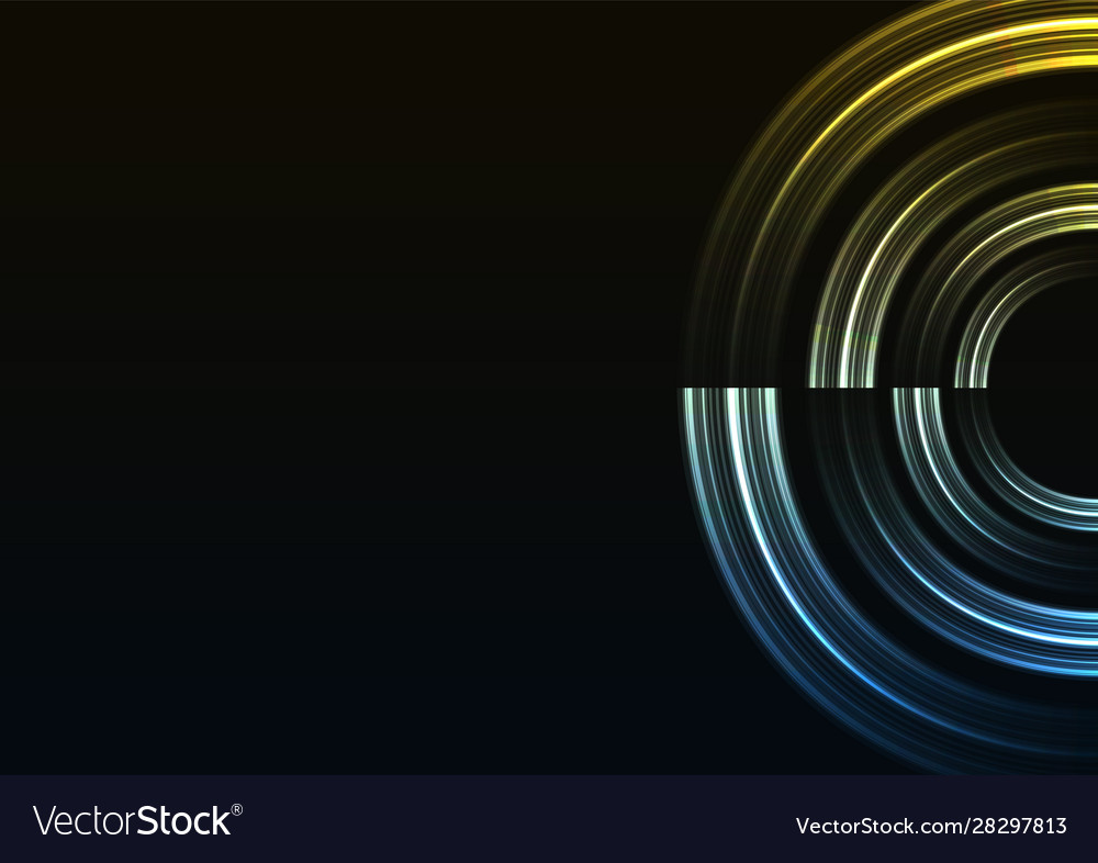Abstract circle slice layer background vector image Abstract circle slice layer background