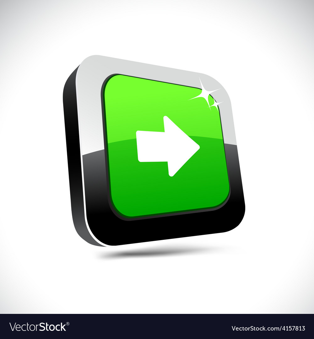 Arrow 3d square button