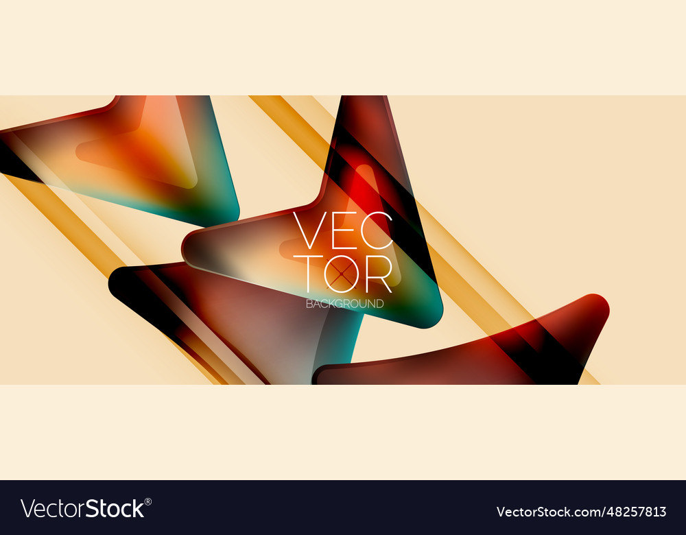 Fluid gradient arrow abstract vibrant arrows vector image Fluid gradient arrow abstract vibrant arrows
