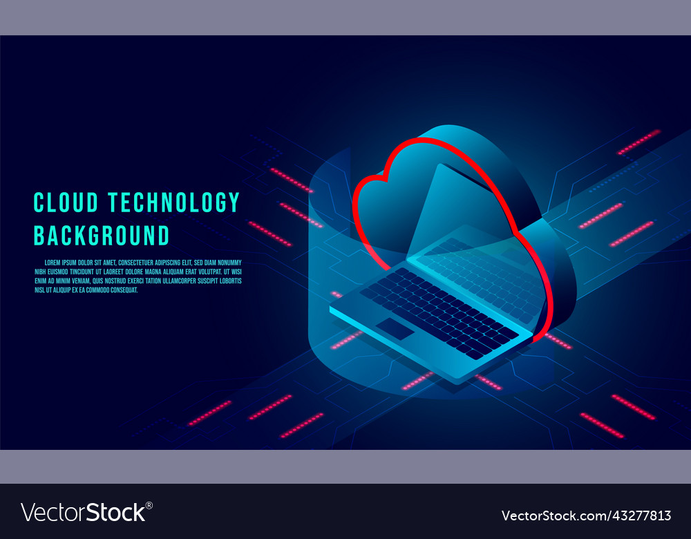 Dienstleistungen der Cloud-Analyse vector image Dienstleistungen der Cloud-Analyse