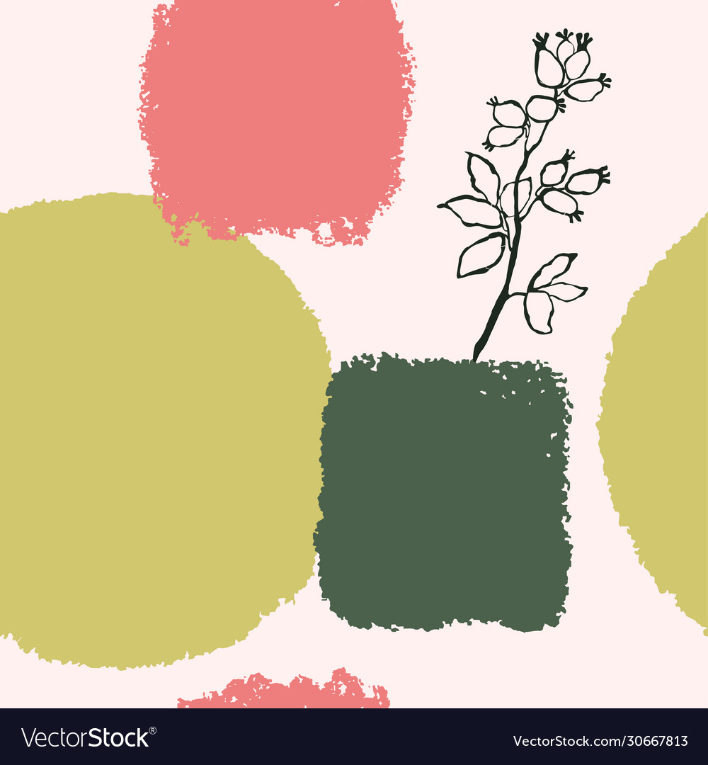 Seamless pattern with abstract shapes vector image Seamless pattern with abstract shapes
