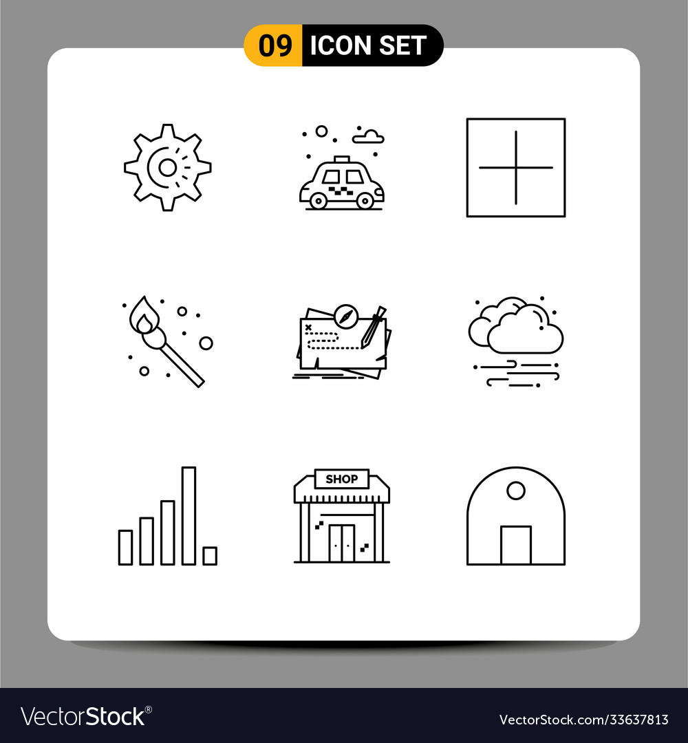 Set 9 outlines on grid for quest map new game