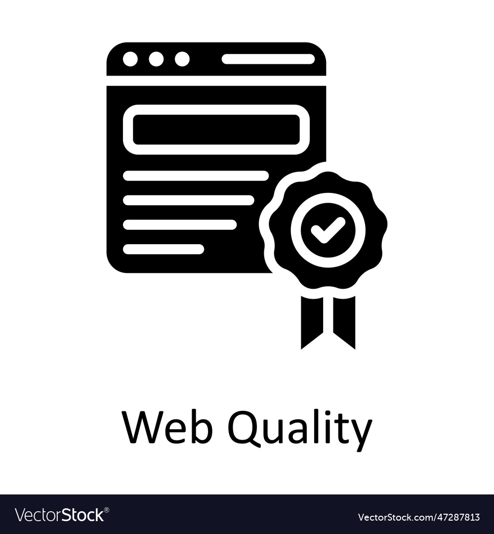 Web quality solid icon design