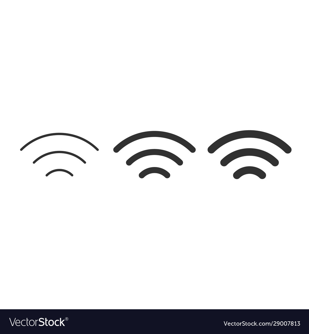 Wi-fi different signal levels wireless