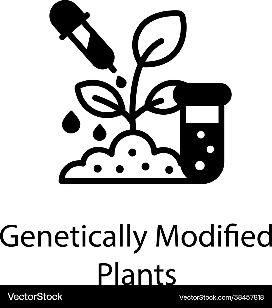 Genetically modified plants Royalty Free Vector Image