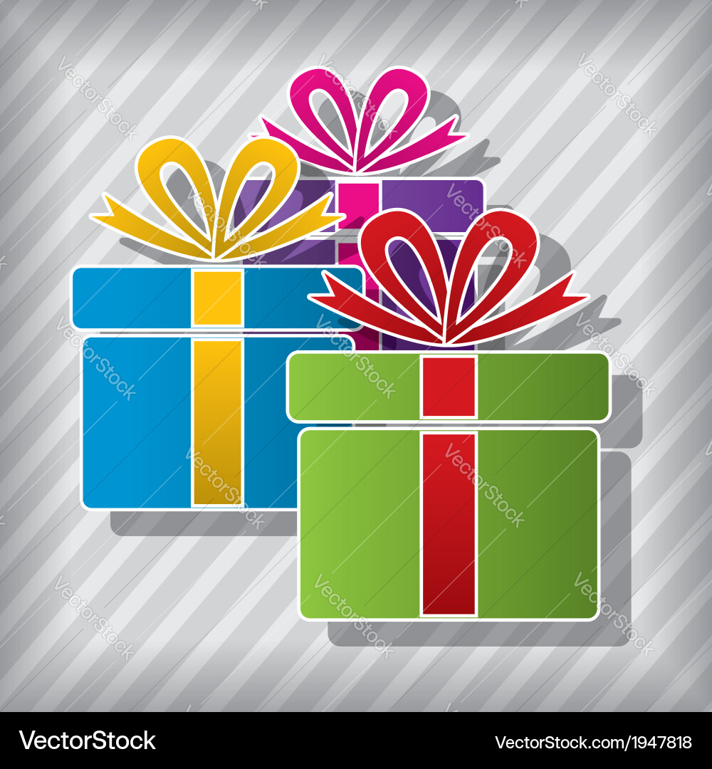 Gift boxes Royalty Free Vector Image - VectorStock