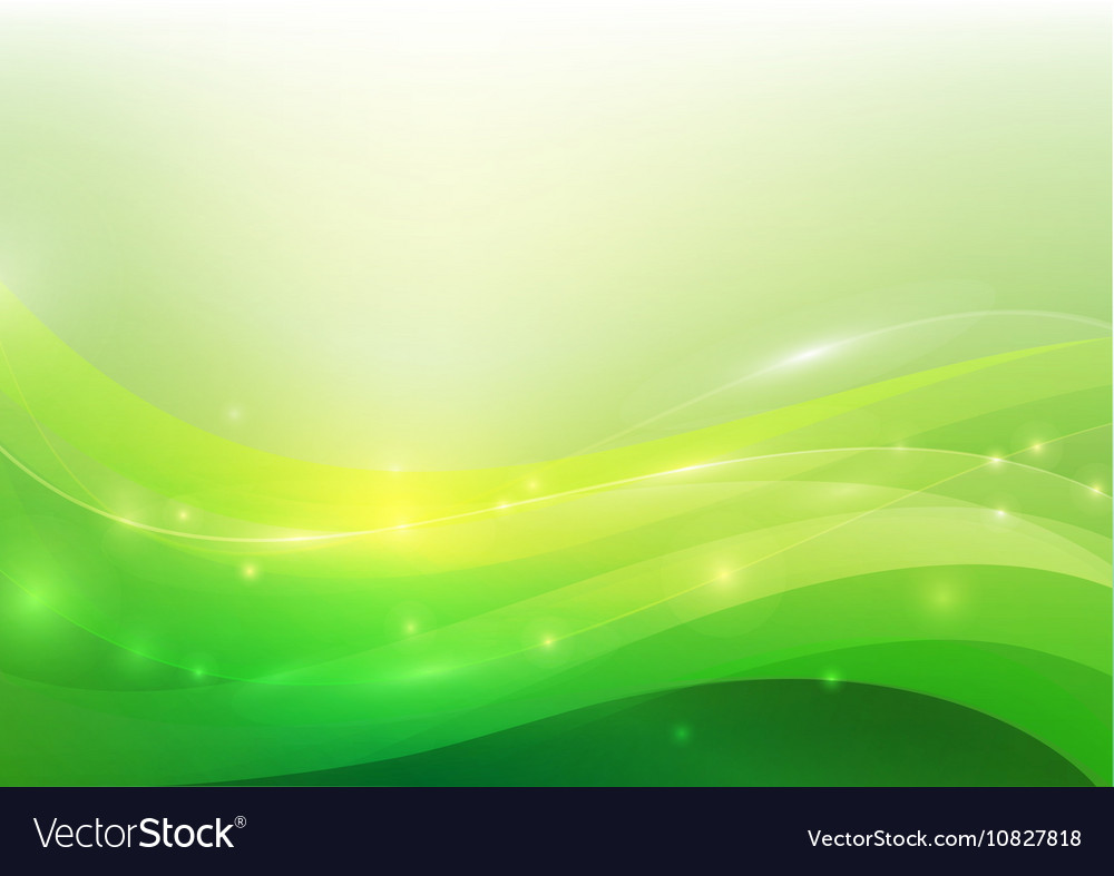 Green abstract background lighting curve and layer