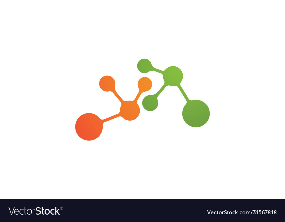 Molecule logo Royalty Free Vector Image - VectorStock