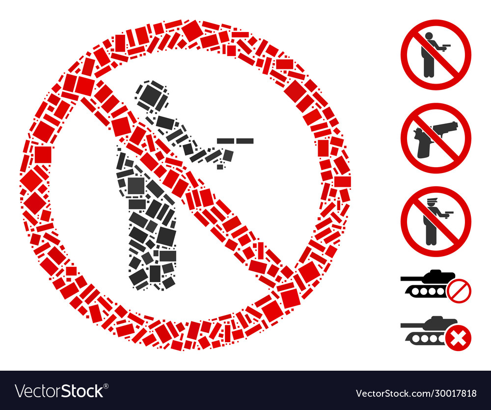 Rectangular mosaic no gun using vector image Rectangular mosaic no gun using