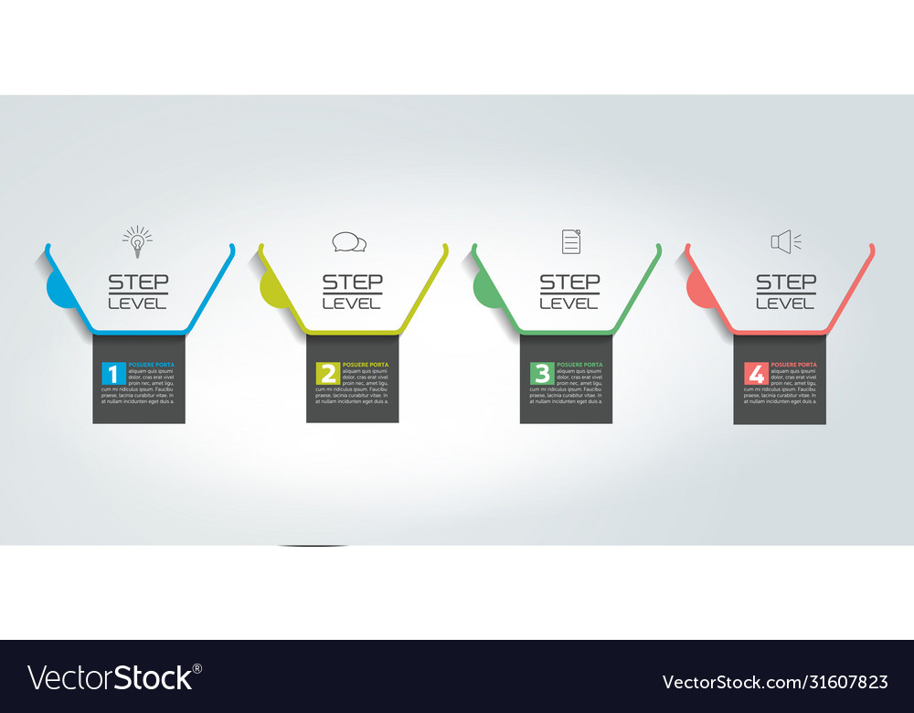5 steps tutorial chart diagram timeline one two vector image 5 steps tutorial chart diagram timeline one two