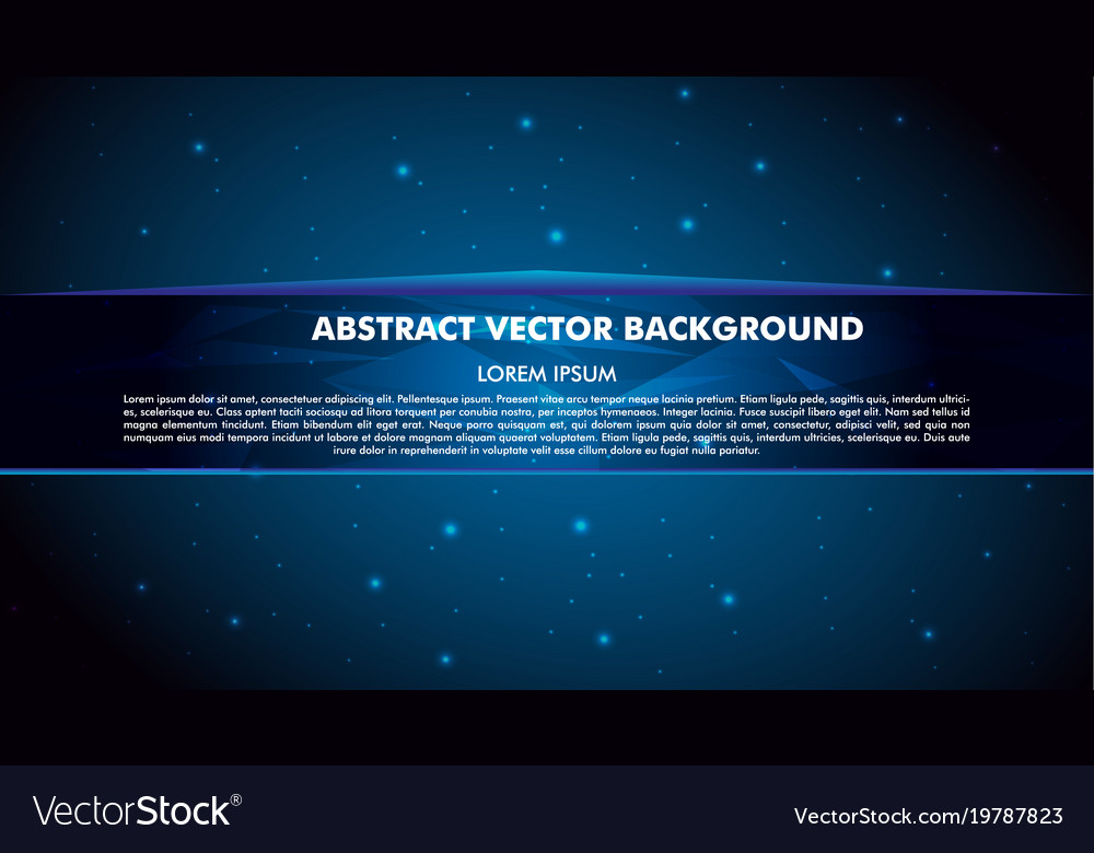 Abstract blue background with line for text