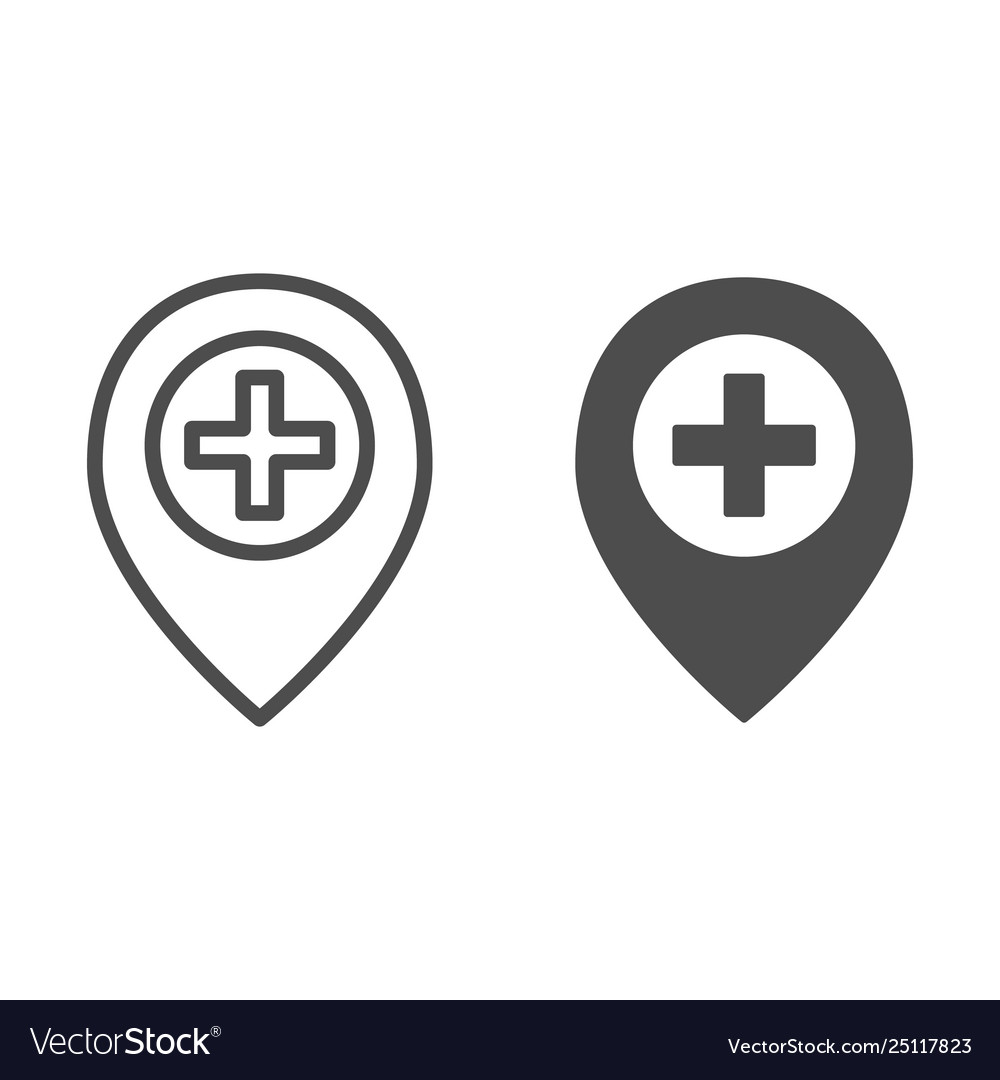 Add location line and glyph icon map pin plus