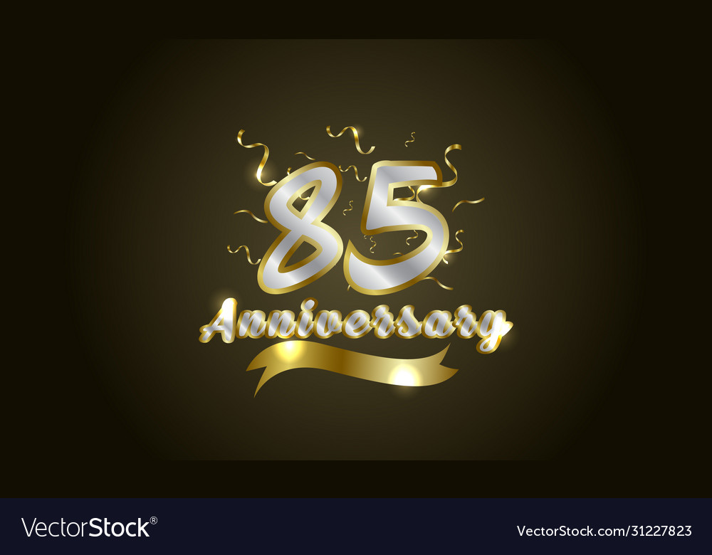 Anniversary celebration background with 85th