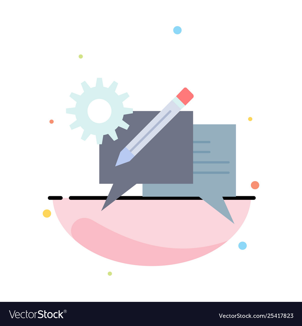 Chat communication discussion setting message vector image Chat communication discussion setting message