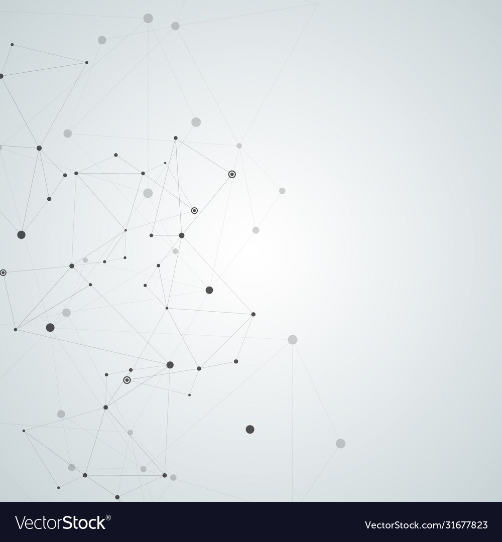 Connection structure and network abstract vector image Connection structure and network abstract