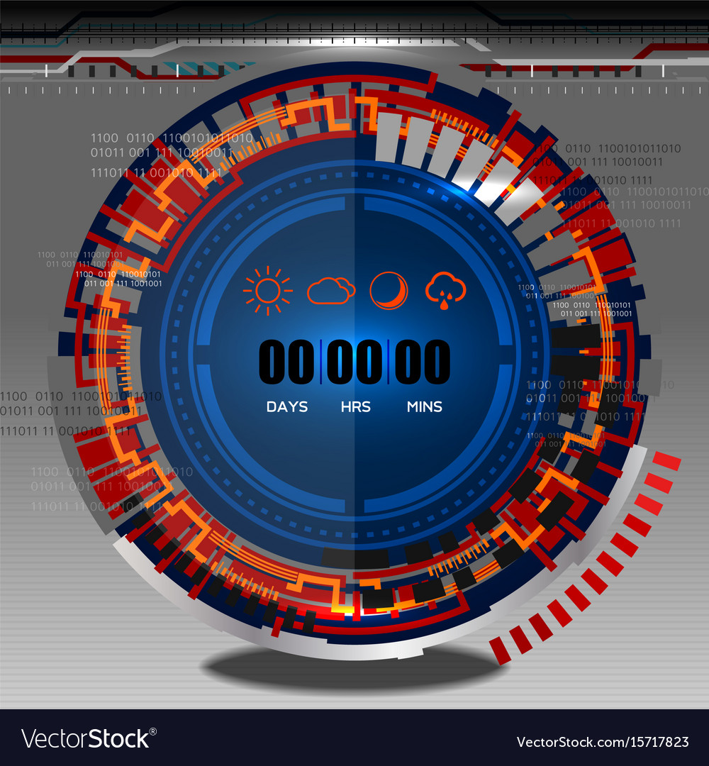 Digital Cyber Timer Display