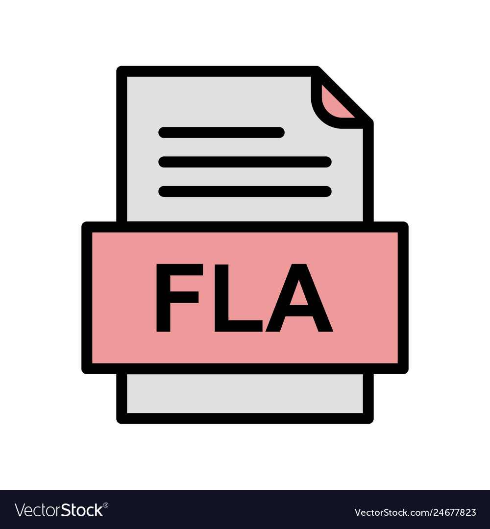Fla file document icon