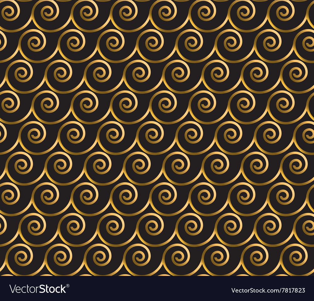Golden Scroll Pattern