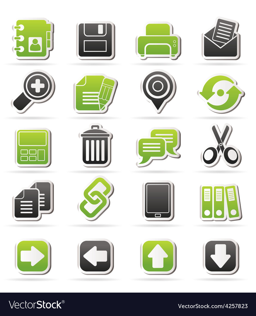 Internet interface icons