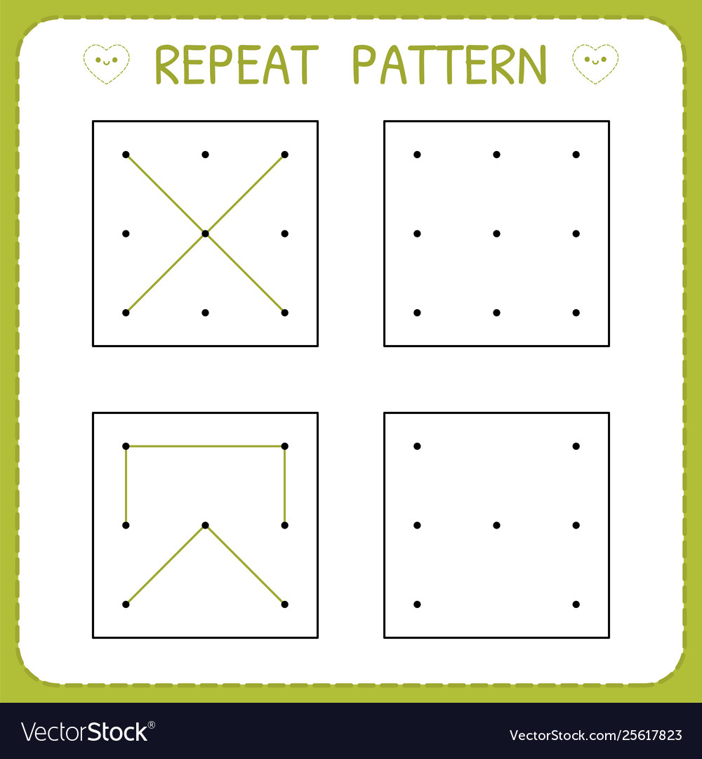 Repeat pattern working page for children