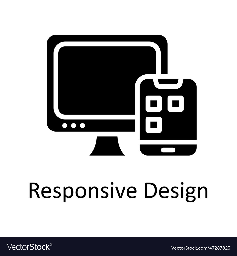 Responsive design solid icon