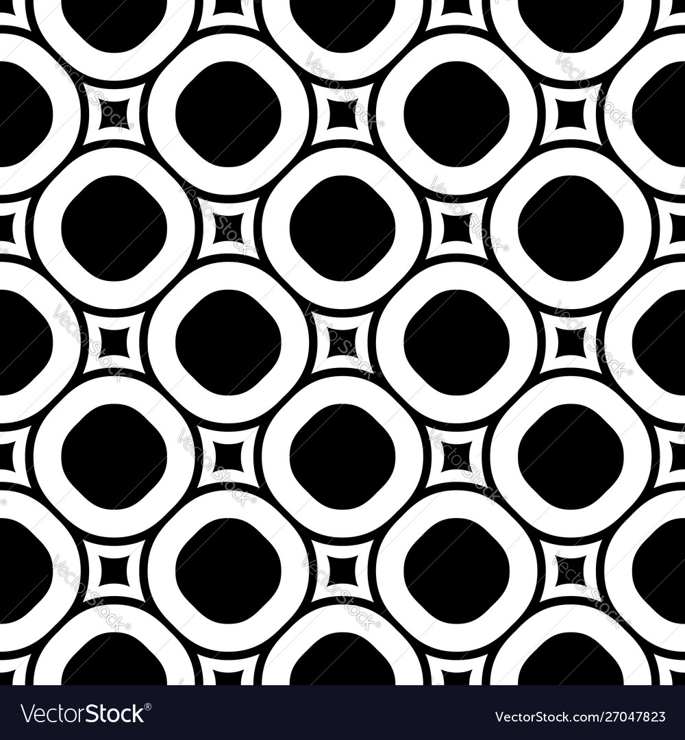 Seamless pattern staggered monochrome texture vector image Seamless pattern staggered monochrome texture