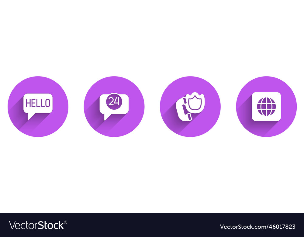 Set hello in different languages telephone 24 vector image Set hello in different languages telephone 24