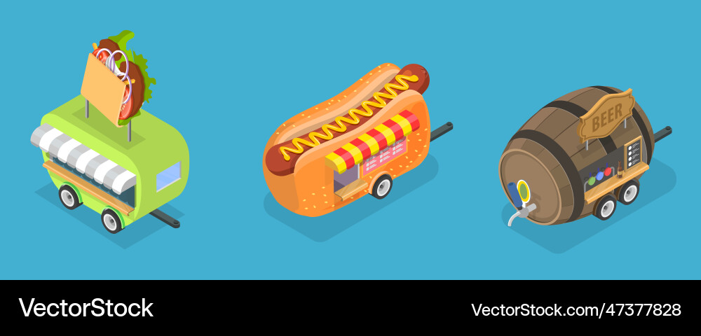 3d isometric flat conceptual Royalty Free Vector Image
