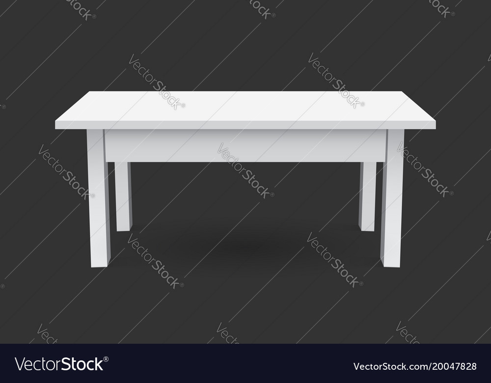 3d table for object presentation empty white top