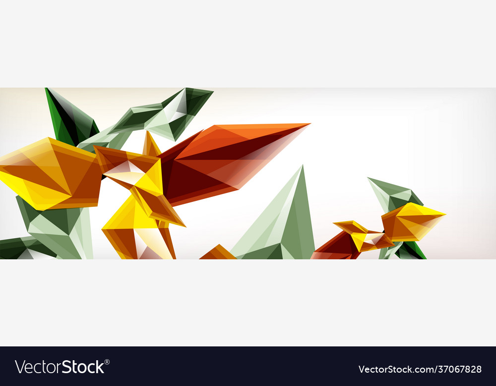 3d triangles and pyramids abstract vector image 3d triangles and pyramids abstract