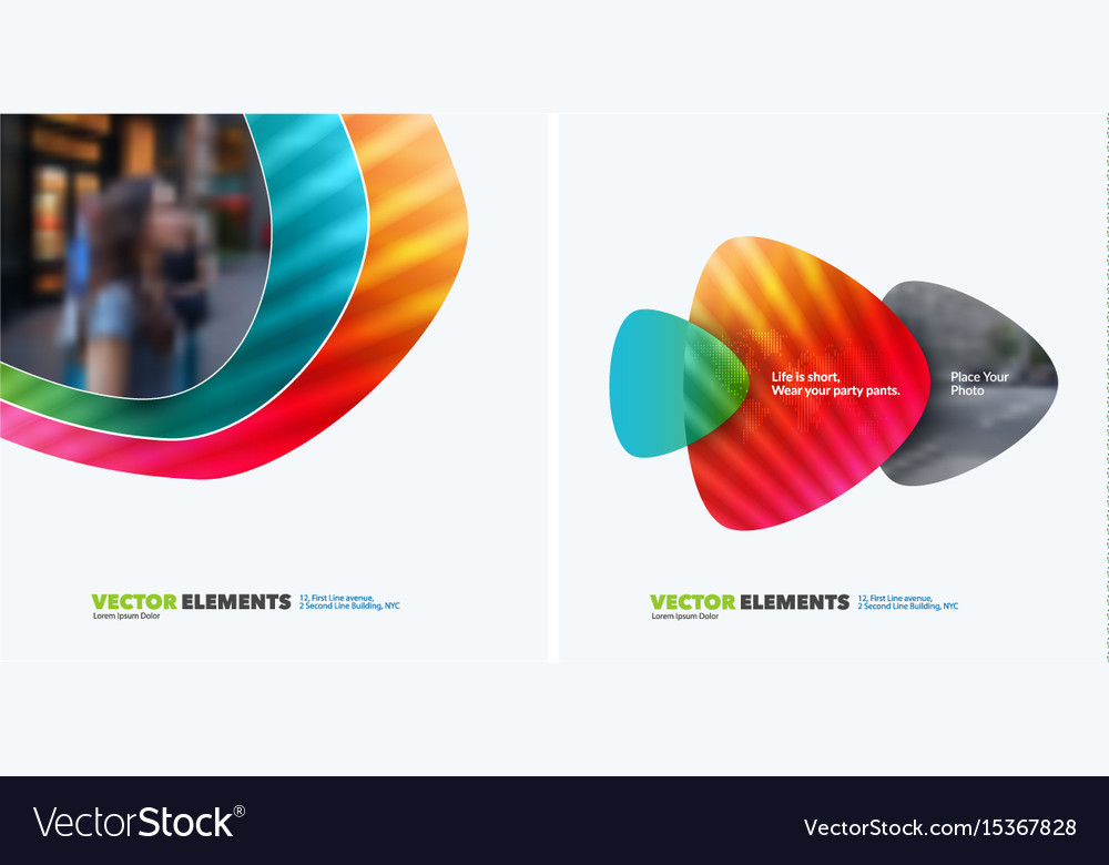 Abstract design elements for graphic layout