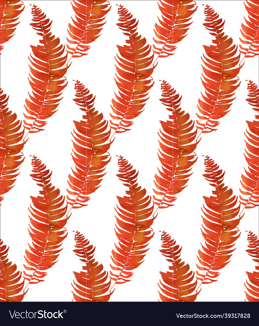 Autumn leaves seamless patter vector image Autumn leaves seamless patter
