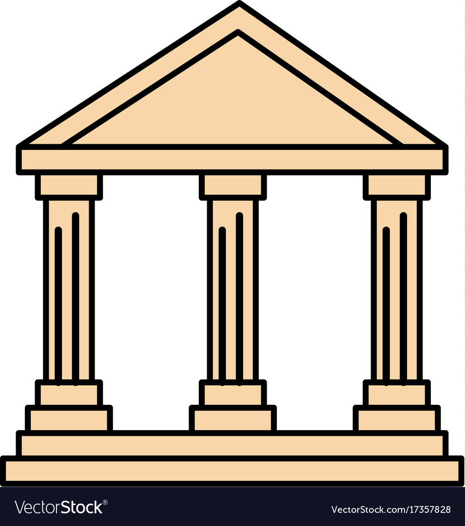 Building with columns icon