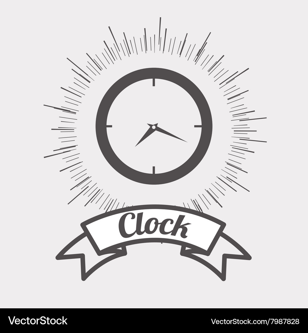 Clock and time design Royalty Free Vector Image